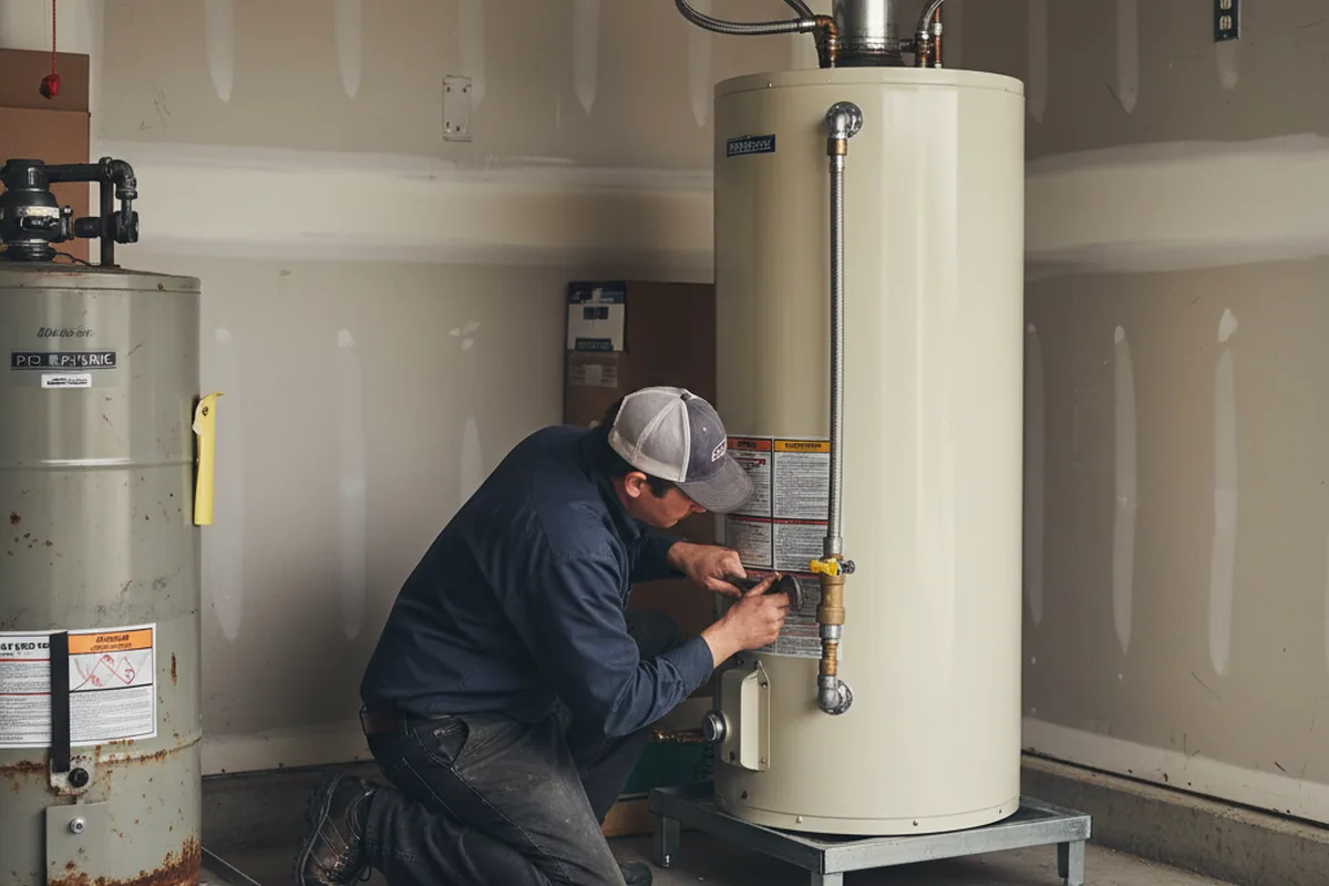 Water heater and shutoff valve replacement in White Hall